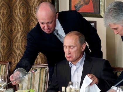 Prigozhin, junto a Vladimir Putin