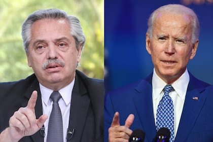 Primer contacto entre los presidentes Alberto Fernández y Joe Biden.