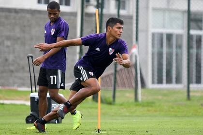Primer entrenamiento de Robert Rojas con River