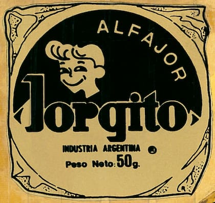 Primer envase de Alfajor Jorgito, en 1960