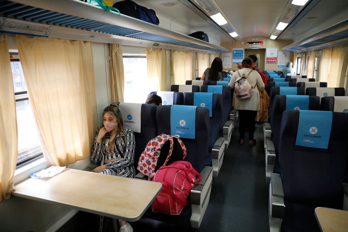 Primer tren a Mar del Plata con turista en lo que va de la Pandemia coronavirus Covid 19 cuarentena