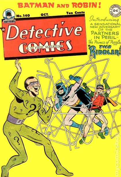 Primera aparición de El acertijo en los cómics