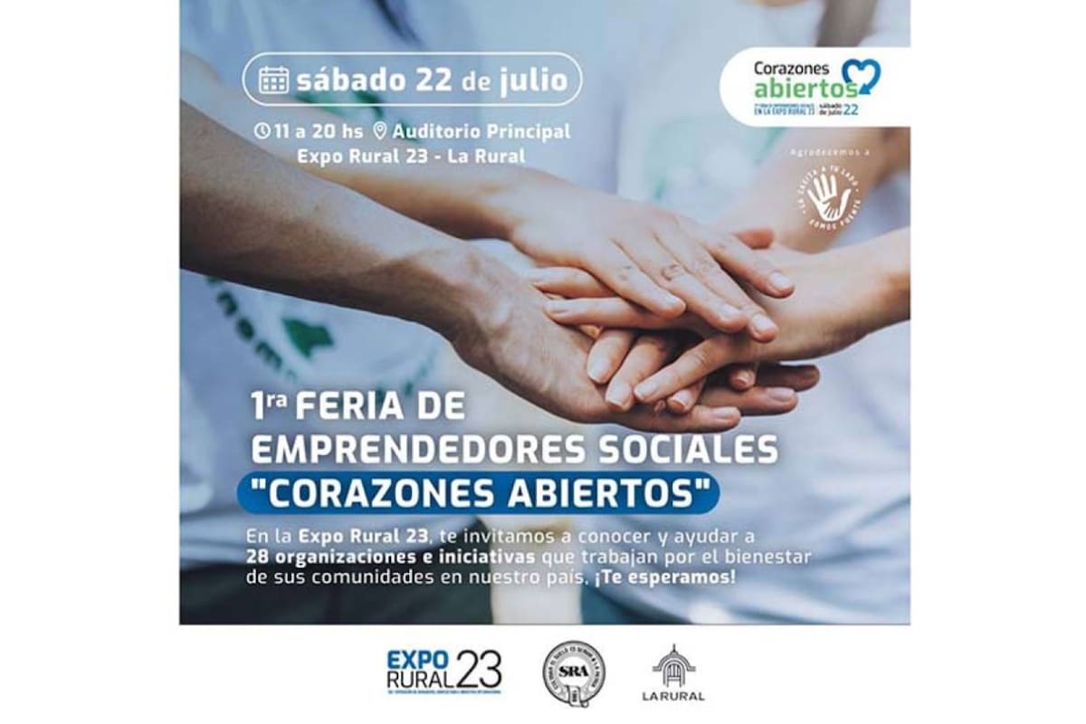 Primera Feria de Emprendedores Sociales "Corazones abiertos" en La Rural