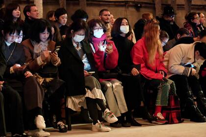Primera fila de la presentación de Dries Van Noten en el último París Fashion Week