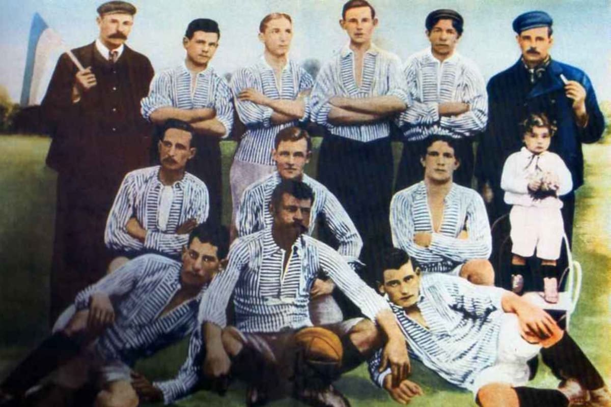 Primera imagen que existe de un equipo de Boca Juniors