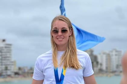 Primera medalla de la Argentina en los Juegos Suramericanos: bronce para la santafesina Imwinkelried en aguas abiertas.