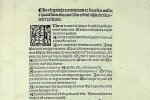 Primera página de 'Elegantiae terminorum ex Laurentio Valla et aliis collectae'