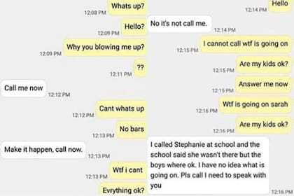Primera parte de la conversación que ambos tuvieron vía WhatsApp