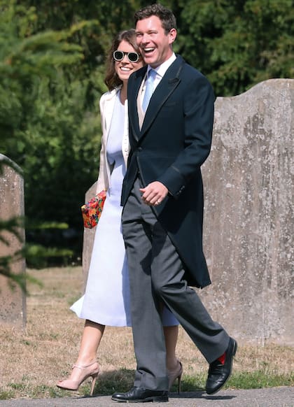 Eugenia y Jack llevan ocho años juntos. Aquí,una de las últimas imágenes de la pareja, como invitados al casamiento de amigos.