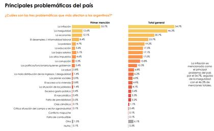 Principales problemáticas del país