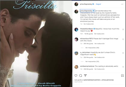 Priscila Presley reaccionó a la película basada en sus memorias