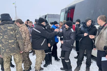 Prisioneros de guerra ucranianos liberados por Rusia