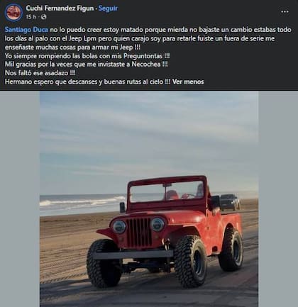 Probaba un jeep en una playa de Necochea, el vehículo volcó y murió: quién era el hombre fallecido.