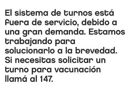 Problemas en el sitio para reservar turno para vacunar a los mayores de 80 en la Ciudad