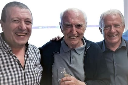 Próceres de la radio. Miguel Core junto a Cacho Fontana y Julio Lagos