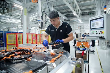 Producción de baterías en Teixi (China)