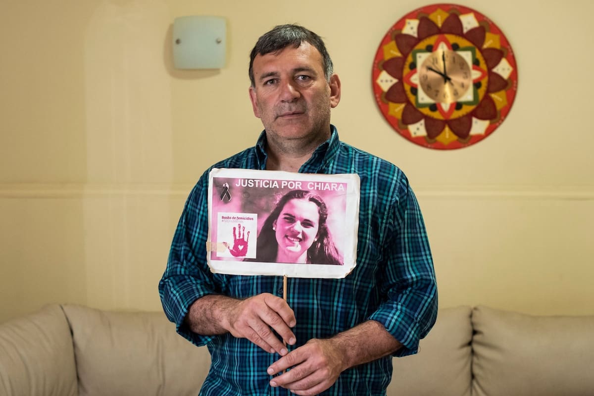 Produccion para un especial sobre femicidios y abusos sexuales contra menores de edad ("Peque–as Inocentes").
Fabio Paez, padre de Chiara Paez, asesinada en 2015 en Rufino, Santa Fe.
20-11-18. Foto: Marcelo Manera