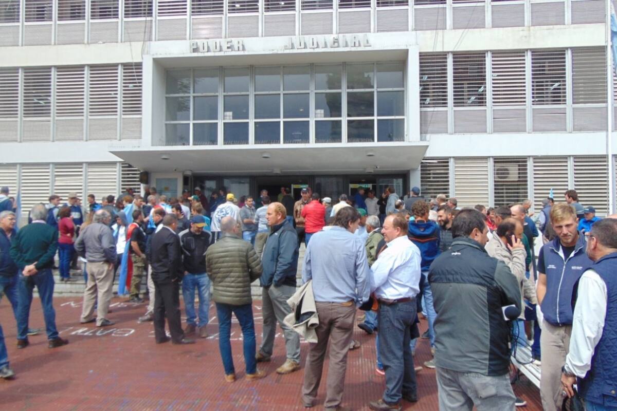 Productores de Entre Ríos en reciente marcha por agroquímicos