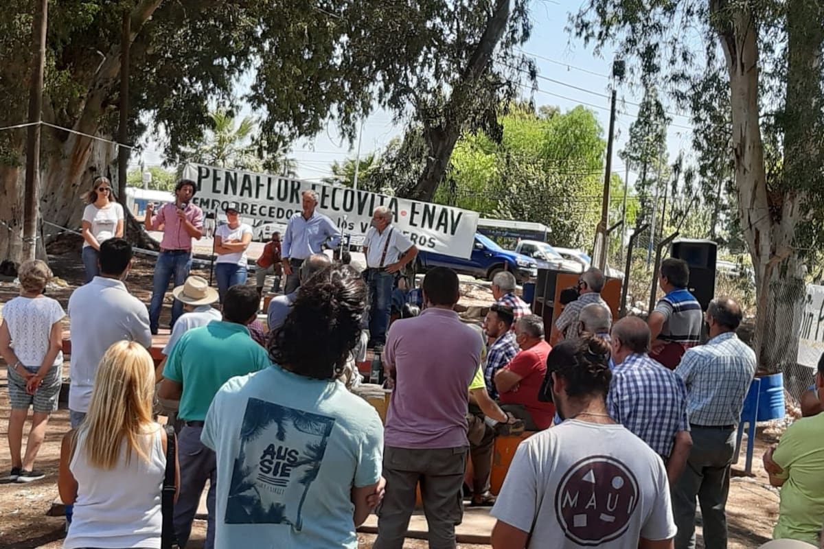 Productores en la asamblea realizada hoy