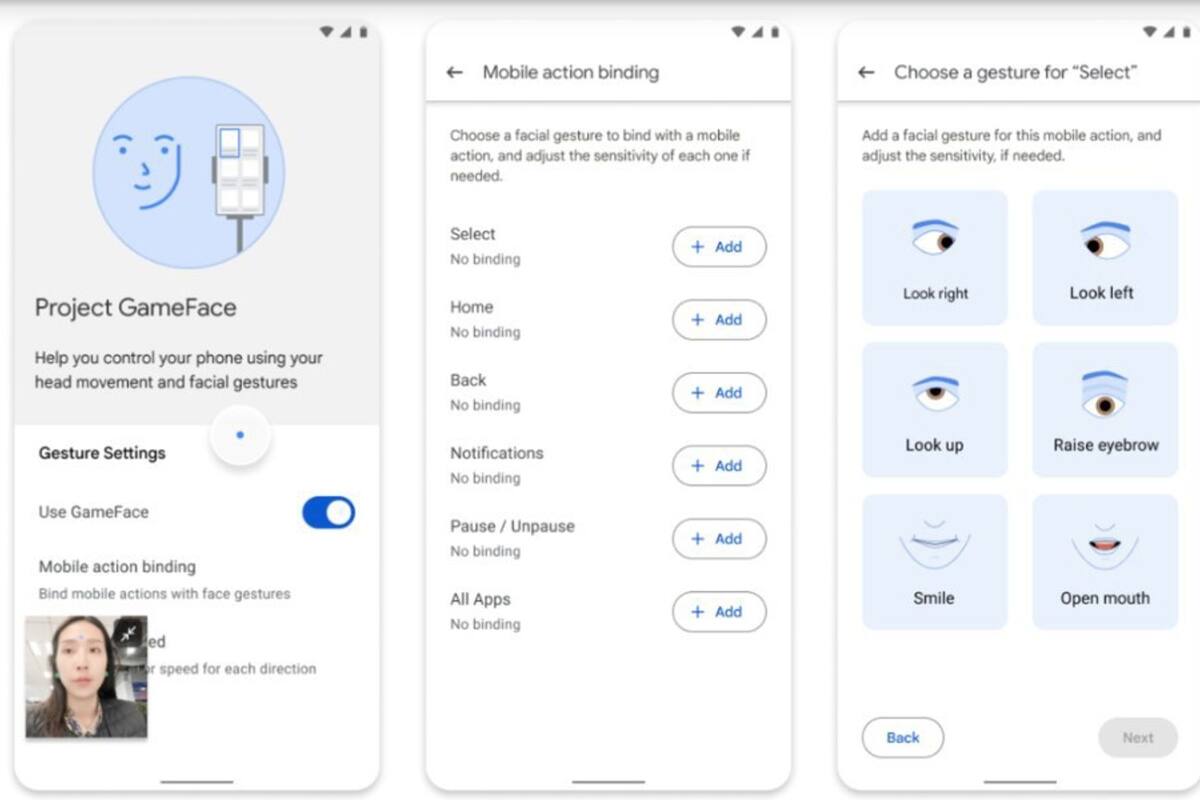 Project Gameface es una plataforma de accesibilidad creada por Google que permite usar gestos de la cara para interactuar con una app o juego