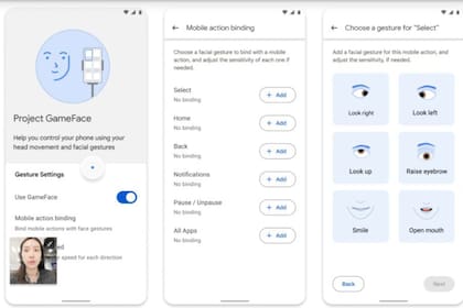 Project Gameface es una plataforma de accesibilidad creada por Google que permite usar gestos de la cara para interactuar con una app o juego