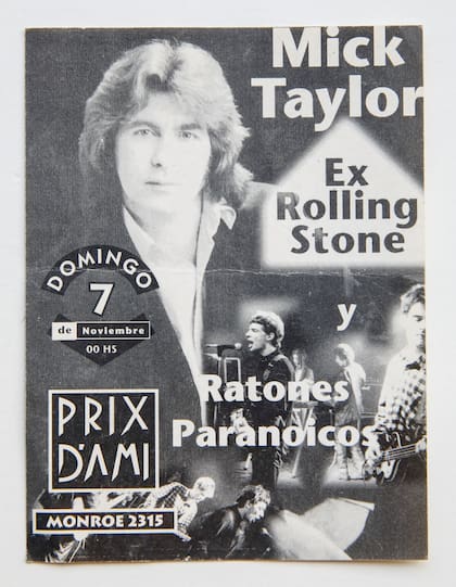 Promoción de la llegada de Mick Taylor a Prix D'Ami