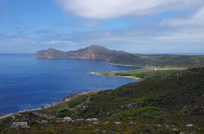 Promontorio de Cape Point, Reserva natural de Cape Point, Sudáfrica. Sitio donde se descubrieron los restos humanos de hace 10.000 años