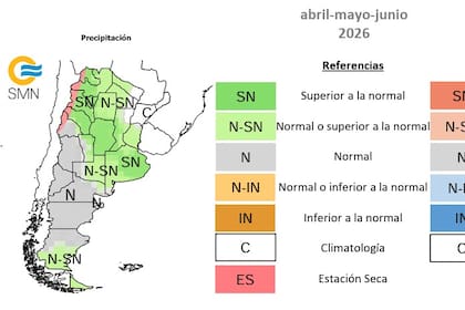 Pronóstico trimestral del Servicio Meteorológico Nacional