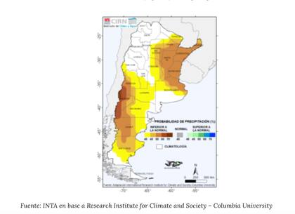 Pronóstico trimestral (sep-nov) de las precipitaciones