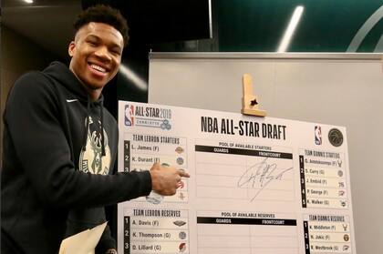 Giannis Antetokounmpo, uno de los protagonistas del NBA All Star Game