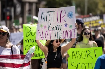 Protesta contra la prohibición del aborto en Estados Unidos (Archivo)