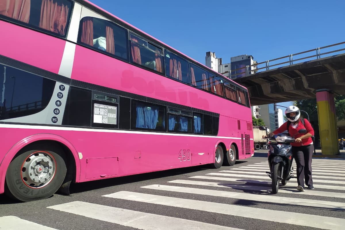 Protesta de agencia de turismo en la avenida 9 de Julio.