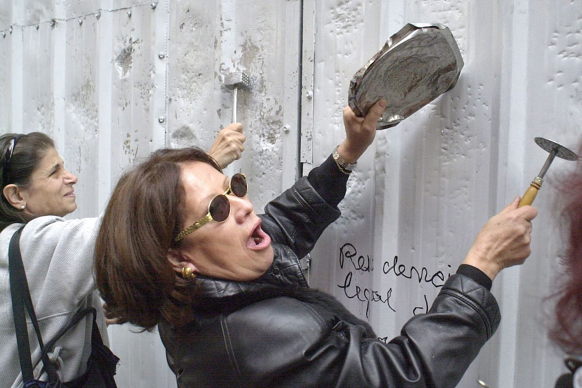 protesta de ahorristas en la city porteña durante el 2002
Martin Lucesole