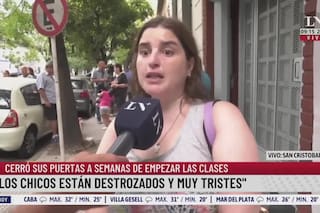 Protesta de padres en San Cristóbal: un colegio cerró sus puertas a semanas de empezar las clases