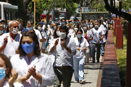 Protesta del personal de salud del Hospital Garrahan