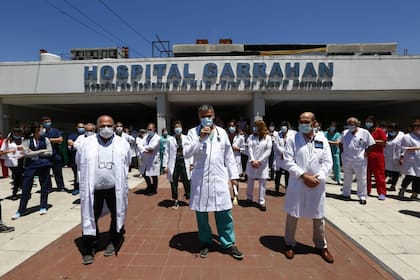 Protesta del personal de salud del Hospital Garrahan