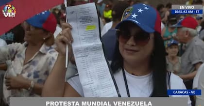 Protesta en Caracas el 17 de agosto