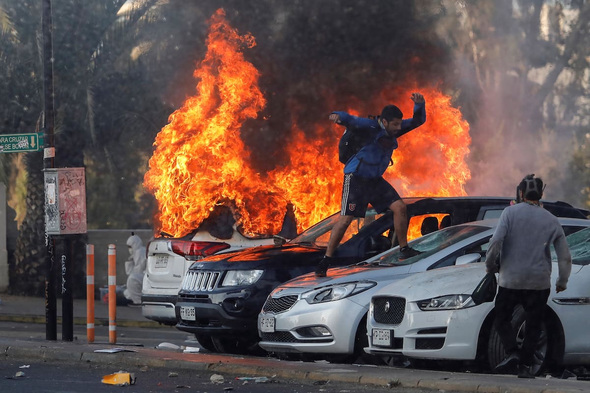 Protesta en la apertura del festival Viña del Mar