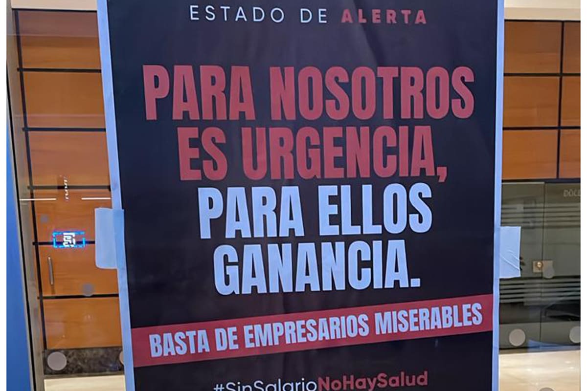 Protesta en sanatorios y hospitales