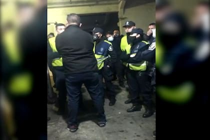 Protesta policial en el Comando de Patrullas de San Martín