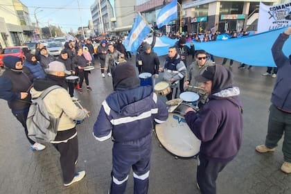 Protesta policial en Río Gallegos, Santa Cruz