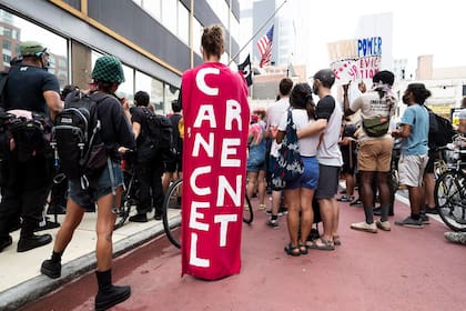 Protesta por el aumento de alquileres en Estados Unidos