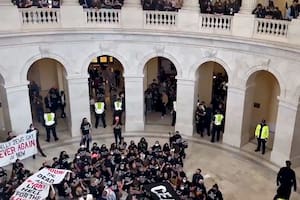 Protesta propalestina en el Capitolio de EE.UU.