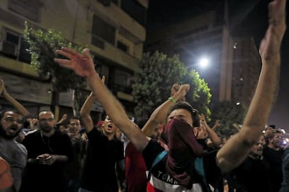 Protestas contra Al-Sisi, la semana pasada, en El Cairo
