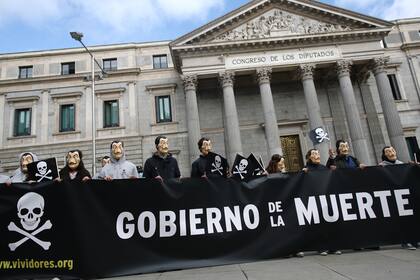 Protestas contra la lay de eutanasia