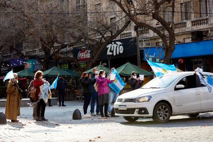 Protestas contra la reforma judicial en la ciudad de Mendoza