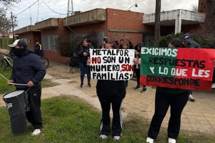 Protestas de empleados de Metalfor, en la localidad de Marcos Juárez
