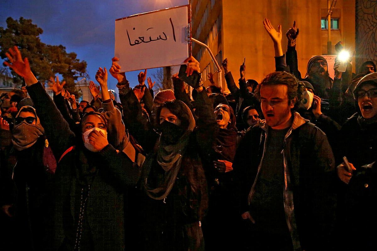 Protestas en Teherán