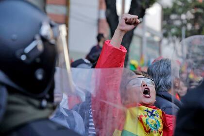 Protestas en Bolivia durante 2019; el Movimiento Al Socialismo (MAS) denunció desde un primer momento un intento de golpe de Estado contra Evo Morales