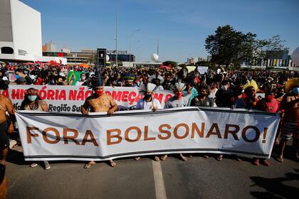 Protestas en Brasilia contra Bolsonaro